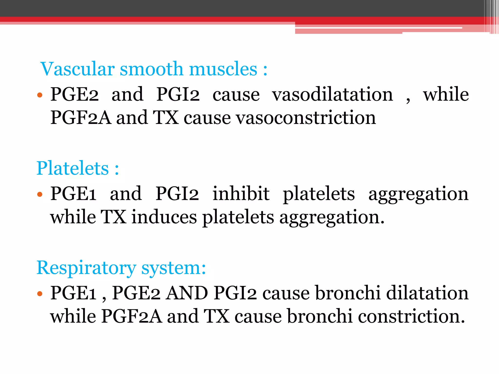 Pge1 Injection (Eicosanoids) Prostaglandins, leucotrienes, and platelet activating ...