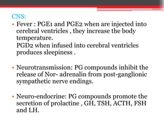 Pge1 Injection (Eicosanoids) Prostaglandins, leucotrienes, and platelet activating ...