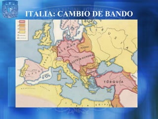 ITALIA: CAMBIO DE BANDO
 