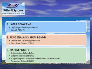 PGM FI (Programmed Fuel Injection) | PPT