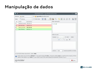 Manipulação de dados
 