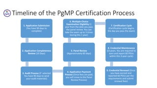 Pgmp Application Examples PgMP Course Training Material Slides PowerPoint Presentation | PDF