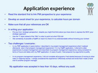 Pgmp Application Examples My PgMP certification experience | PDF