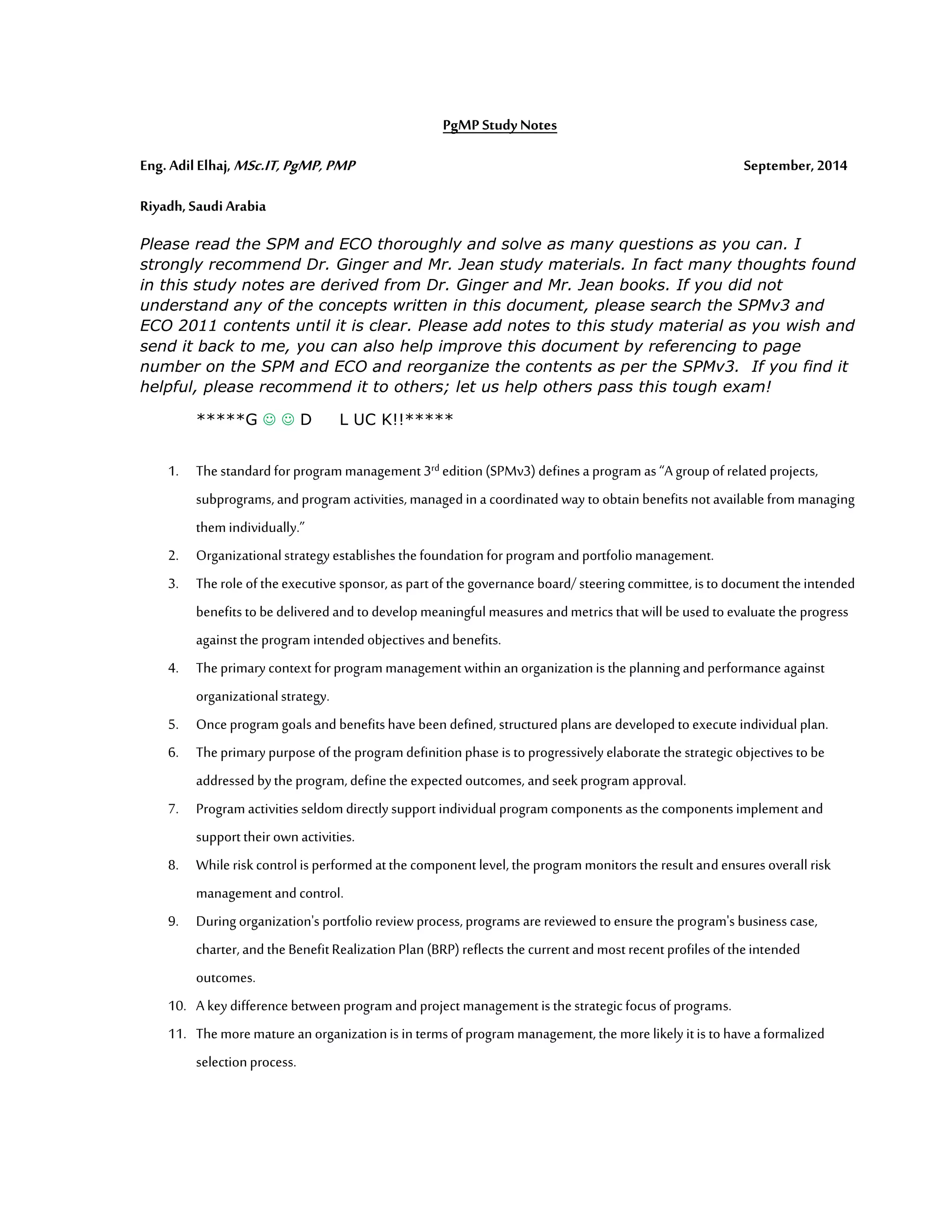 Pg mp study notes (updated) | DOC