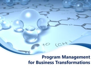 Program Management
for Business Transformations
 