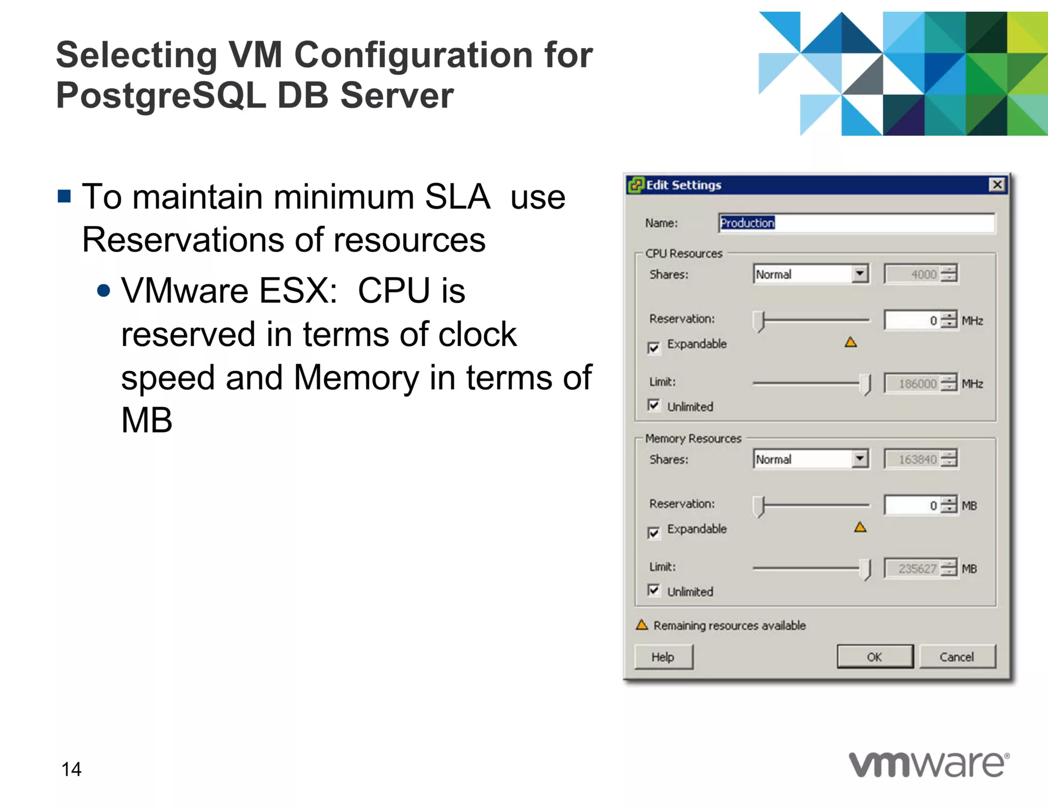 Best Practices of running PostgreSQL in Virtual Environments