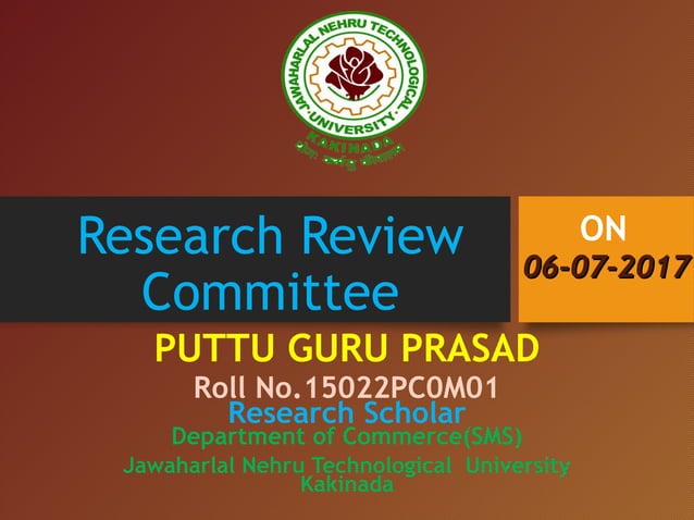 research review meeting ppt