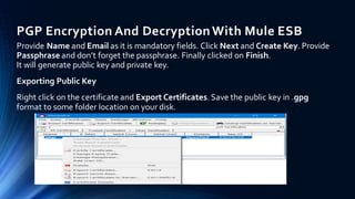 PGP Encryption And Decryption With Mule ESB | PPT