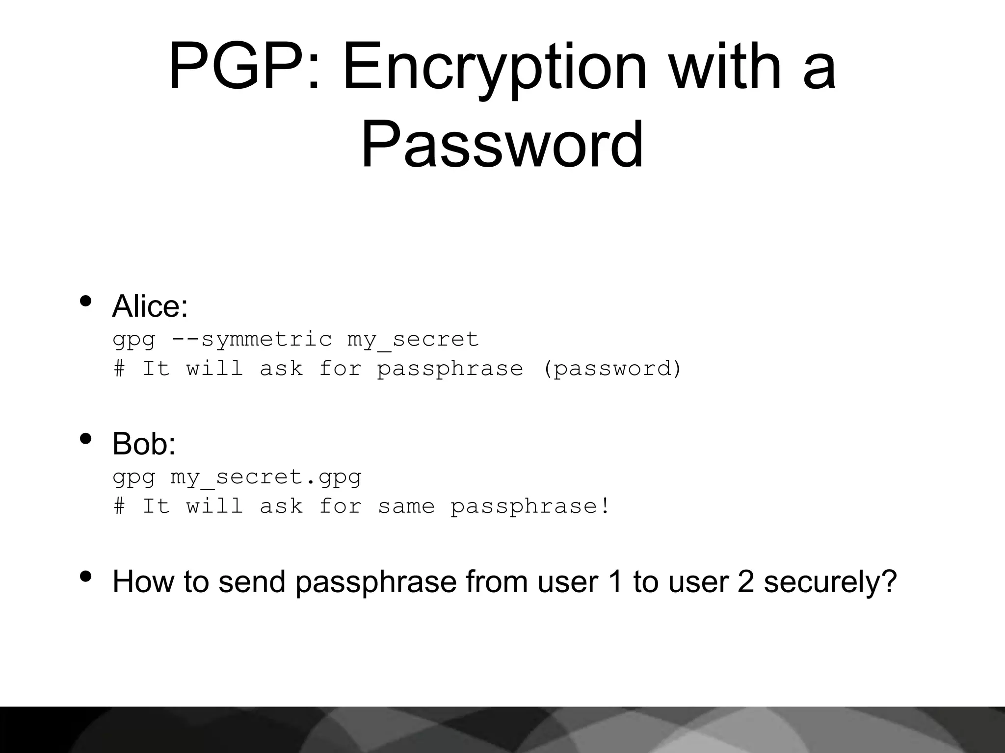 Introduction to Cryptography & PGP | PPTX | Computer Software and ...