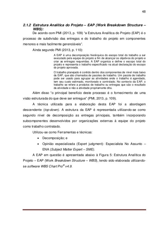 Projeto para monografia