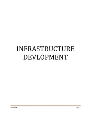 Pgpm14 infrastructure development