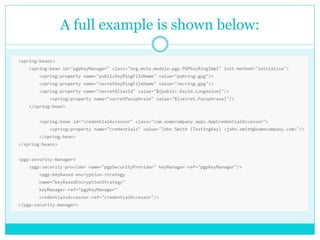 A full example is shown below:
 