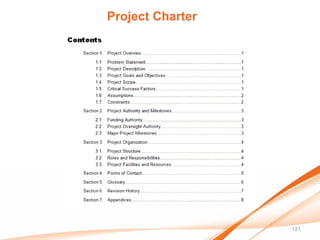 Project Charter




                  121
 