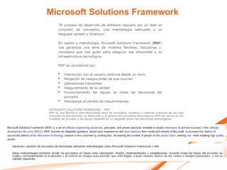 Microsoft Solutions Framework
 