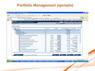 Portfolio Management (ejemplo)
 