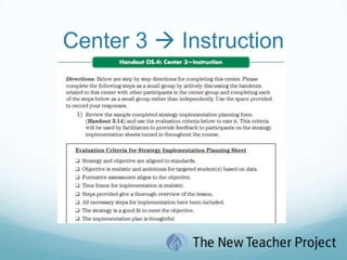 Center 3  Instruction