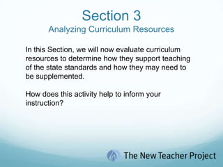 Examining Science StandardsIn this activity, you will work as a group to analyze the standards and complete your comparison on Handout 1.6.  35 min.