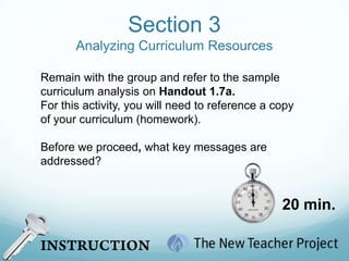 Examining Science StandardsDebriefHow closely aligned are the state and national standards?  Were there significant differences between them in terms of organization, wording and content coverage?How deeply did the sets of standards address content and inquiry?What do the standards say about ensuring safety in the science classroom?