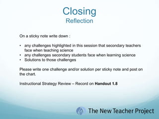 Section 3Analyzing Curriculum ResourcesIn this Section, we will now evaluate curriculum resources to determine how they support teaching of the state standards and how they may need to be supplemented.How does this activity help to inform your instruction?