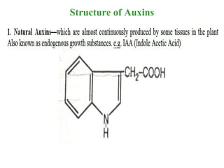 Structure of Auxins
 
