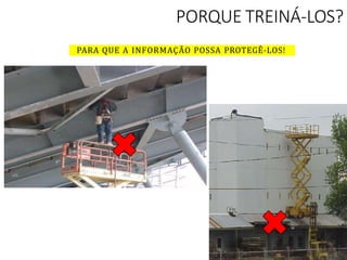 PARA QUE A INFORMAÇÃO POSSA PROTEGÊ-LOS!
PORQUE TREINÁ-LOS?
 