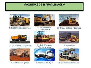 MÁQUINAS DE TERRAPLENAGEM
 
