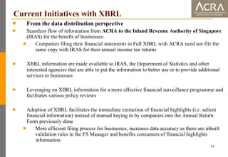 Accounting and Corporate Regulatory Authority (ACRA) Presentation CRF ...
