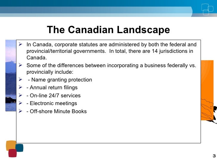 Corporations Canada Presentation CRF 2009