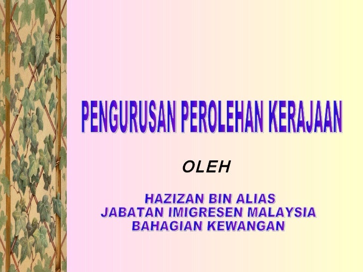 Pgrsn perolehan kerajaa nfv