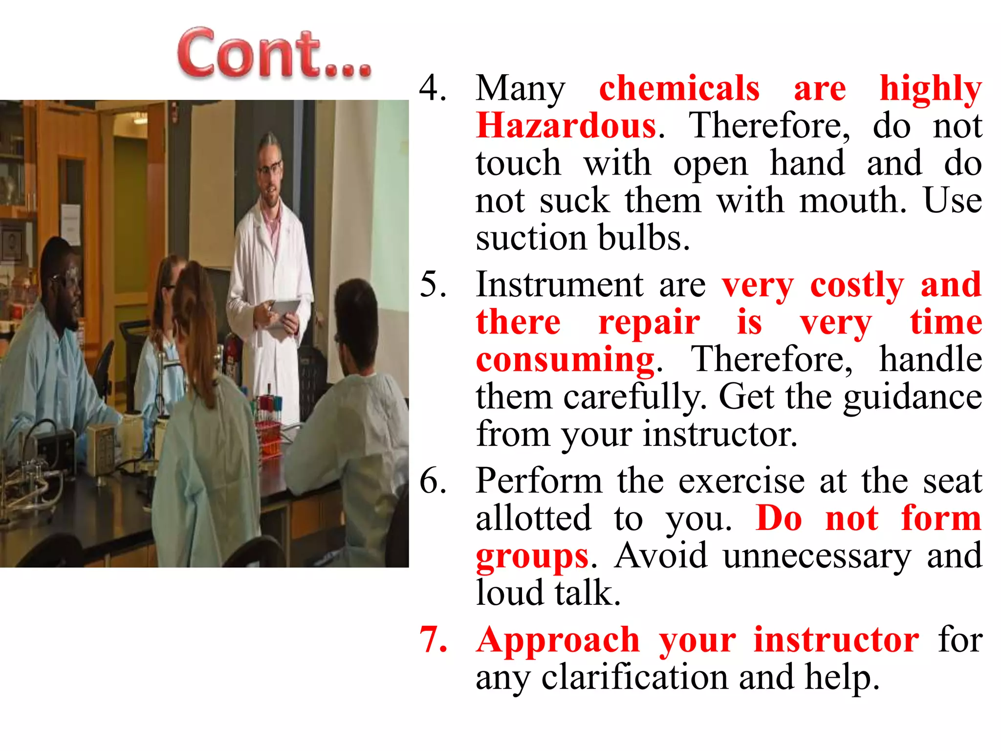 Pgs 502 Laboratory precautions | PPT