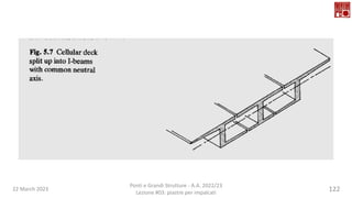 22 March 2023
Ponti e Grandi Strutture - A.A. 2022/23
Lezione #03: piastre per impalcati
122
 