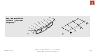 22 March 2023
Ponti e Grandi Strutture - A.A. 2022/23
Lezione #03: piastre per impalcati
126
 