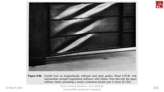 22 March 2023
Ponti e Grandi Strutture - A.A. 2022/23
Lezione #03: piastre per impalcati
203
 