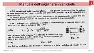 22 March 2023 Ponti e Grandi Strutture - A.A. 2022/23 Lezione #03: piastre per impalcati 227
Manuale dell’ingegnere - Zanichelli
 