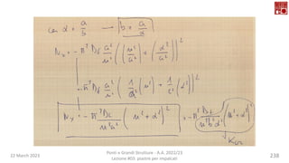 22 March 2023
Ponti e Grandi Strutture - A.A. 2022/23
Lezione #03: piastre per impalcati
238
 