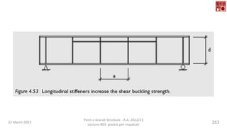 22 March 2023
Ponti e Grandi Strutture - A.A. 2022/23
Lezione #03: piastre per impalcati
263
 