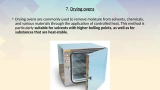 Drying of solvent and chemical in lab .pptx