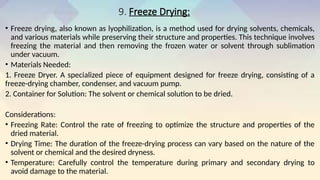 Drying of solvent and chemical in lab .pptx