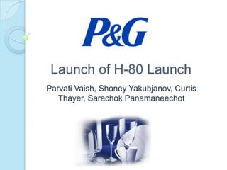 Launch of H-80 Launch
Parvati Vaish, Shoney Yakubjanov, Curtis
   Thayer, Sarachok Panamaneechot
 