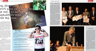 8
MOÇADAQUE
MOÇADAQUE
17Paraíba | Julho de 2015 Paraíba | Julho de 2015
A Dj paraibana Cris Lima, mais co-
nhecida pelos frequentadores das melho-
ras baladas de João Pessoa como Dj CrisL,
está nas pistas há oito anos e vive hoje um
dos seus melhores momentos profissio-
nais. Na última festa de Réveillon da capi-
tal paraibana, ela foi chamada para agitar
quem esperava por mais um ano novo na
orla da cidade. O evento foi memorável
para a Dj, que guarda com carinho a re-
cordação de um show que teve muita par-
ticipação e animação da plateia pessoense
e dos turistas.
No som de CrisL prevalece o Electro
House, mas ela toca de tudo. Como pro-
fissional, ela atende o estilo pedido pelos
contratantes. Inspirada por Calvin Har-
ris e influenciada por artistas brasileiros
como Cazuza, Legião Urbana, Titãs, RPM
e Cássia Eller, a disque-jóquei conseguiu
desenvolver um estilo próprio, mas con-
fessa que dificilmente pode utilizá-lo.
“Raramente acontece um evento que eu
possa tocar o meu estilo”, explica.
Começo de tudo
A história de Cris Lima na música
eletrônica começou em 2007, em uma
brincadeira de bar. Depois de experimen-
tar o gosto da mesa, ela decidiu levar o
trabalho a sério e foi contratada como re-
sidente da Boate Vogue. A partir daí segue
a profissão de Dj.
No começo da carreira, a participa-
ção de CrisL nas redes sociais teve um pa-
pel fundamental para o crescimento dela
no cenário musical. “O que seria CrisL se
não fossem as redes sociais?”, indaga ela
própria, que responde em seguida. “Foi o
Twitter que me deu essa oportunidade de
ser quem eu sou hoje, me proporcionando
várias parcerias, digo, uma fonte de ren-
da”, declarou.
Bate Papo
Qual foi a maior dificuldade que você encontrou para seguir
essa carreira?
A dificuldade de criar um set que agrade o público, mas
que não seja o mais do mesmo sempre, e a falta de estrutura
de algumas casas. O valor do cachê, sempre tem DJs que se
oferecem bem menos que o cachê que poderia ser pago e
acaba atrapalhando os Djs que se valorizam um pouco
a mais no mercado.
O cenário local permite que você se desenvolva
como artista e tenha retorno financeiro satisfatório?
Sim, mas com muita cautela. Por exemplo, João Pessoa, tem público para
todos os estilos e o cachê de um dj varia muito.
Tocar fora do estado é necessidade ou opção?
Opção.
Sonha tocar em algum lugar por onde ainda não passou?
Metrópole em Recife.
O que você diria para alguém que pensa em ser DJ?
Ter contatos com djs ou pessoas que trabalhem com produção de festas,
pode ajudar muito no início.
Quais os pré-requisitos para ser bem sucedido na carreira?
Ser um DJ bem sucedido e viver de música exige muita determinação. Por
exemplo: não tentar exagerar e chamar atenção das pessoas mais do que deve.
DJ CrisL completa
oito anos de carreira
e diz estar num dos
melhores momentos
de sua vida
Faz Educação
Criado na primeira gestão do
governador Ricardo Coutinho, o
Paraíba faz Educação 2 é uma con-
tinuação do projeto com agregação
de valor. Em sua primeira etapa o
objetivo foi se apropriar dos proble-
mas da rede que era desestruturada,
desmotivada e muitas vezes desqua-
lificada. De posse desses dados, o
Governo do Estado realizou mais de
300 reformas ou ampliações que vêm
atraindo mais alunos para a rede es-
tadual de ensino.
Nesta segunda etapa, o pla-
no está com o foco na qualificação
em dois eixos. O eixo Cidadania é a
Escola Cidadã com turno integral,
tendo como meta fundamental di-
minuir a evasão escolar. O segundo
eixo da segunda etapa do Paraíba
Faz Educação é o da Tecnologia e do
Trabalho para tornar a escola mais
atraente e mais útil.
Para o Paraíba Faz Educação 2
foram estabelecidas 34 metas estru-
turantes. Ou seja, cada escola terá
que atingir metas para melhoria do
ensino na educação básica que existe
no Estado e no ensino nacional.
Prêmios
Na ocasião, foram lançados
os prêmios “Mestres da Educação”
e “Escola de Valor” e também foi
realizada a premiação da primei-
ra rodada de desafios do “Solução
Nota 10”. As escolas e os professo-
res receberam premiações no valor
de R$ 38 mil, além de uma viagem
para conhecer a sede do Google
em São Paulo. O representante do
Google no Brasil, Paulo de Castro,
fez a entrega simbólica da premia-
ção das passagens. Em seguida, foi
feito o lançamento da segunda ro-
dada de desafios para o Plano Pa-
raíba Faz Educação 2.
Após a premiação, foram fei-
tas as assinaturas do Decreto Pa-
raíba TEC e da Portaria de Metas
por Escola. Na ocasião, também
foi lançada a Consulta Pública dos
Referenciais Curriculares da Base
Simplificada da Rede Estadual de
Educação. O evento contou com
a presença de lideranças políticas,
gerentes, gestores, alunos e profes-
sores da rede estadual, entre outras
autoridades.
 