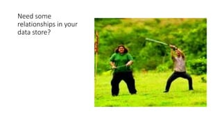 Need some
relationships in your
data store?
 