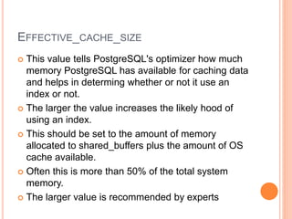 PostGreSQL Performance Tuning | PPT