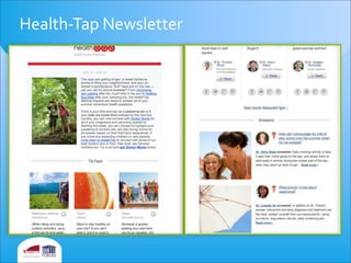 Health-­‐Tap	
  Newsletter
 