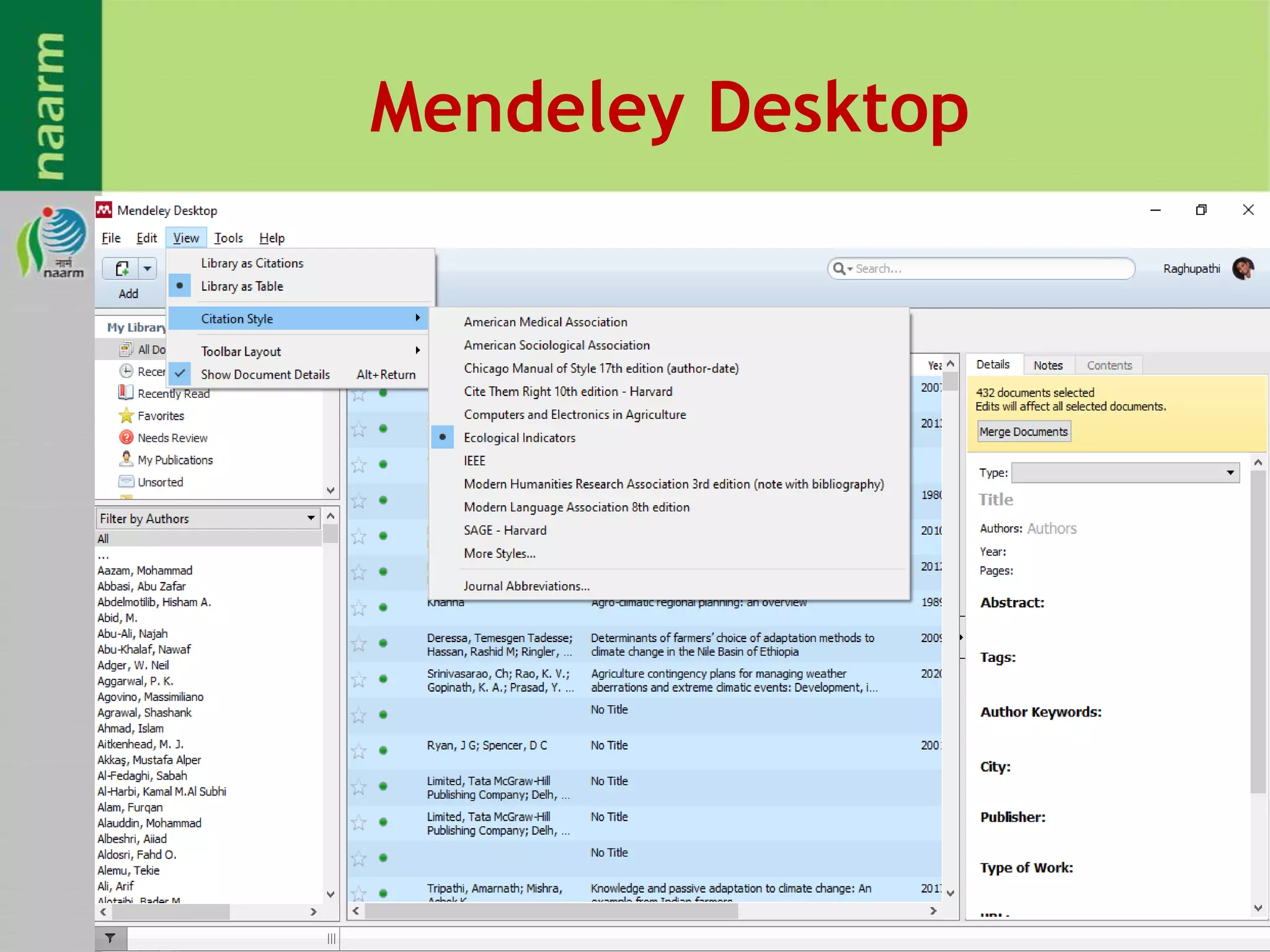 Mendeley Desktop
 