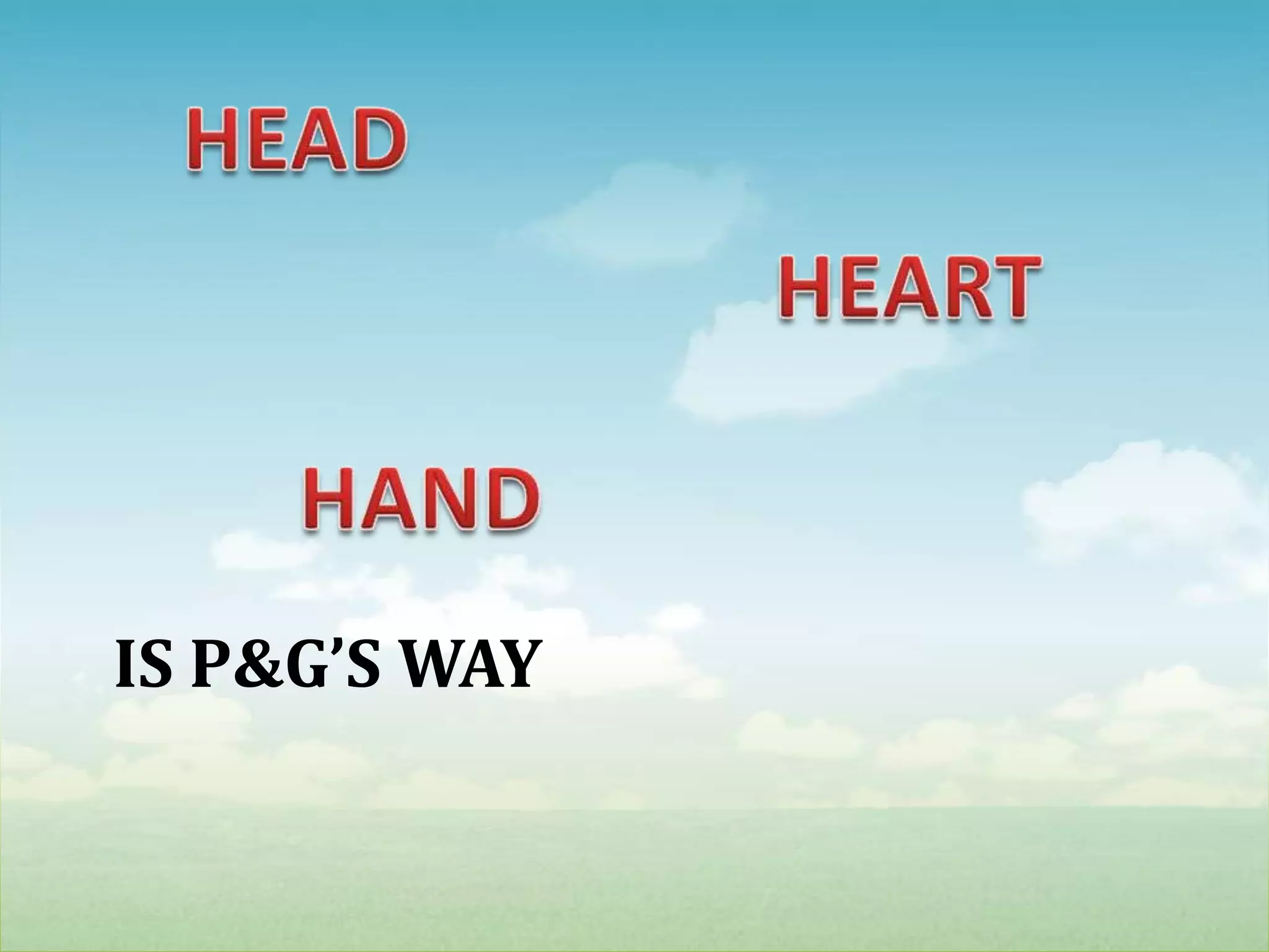 Is P&G’s wayHEADHEARTHAND