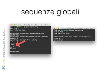 2016-02-27,PostgreSQLOpenDay,Rimini
sequenze globali
 