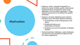 PgVector + : Enable Richer Interaction with vector database.pptx