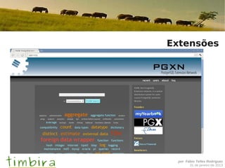 Extensões




 por Fábio Telles Rodriguez
       31 de janeiro de 2013
 