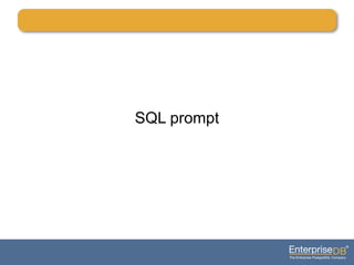 SQL prompt
 