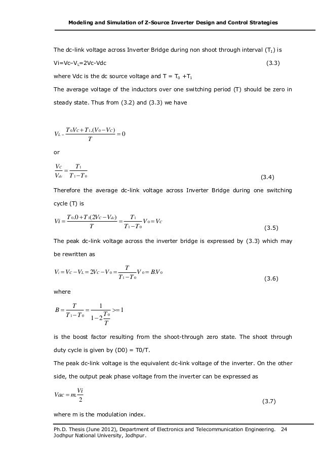 thesis on simulation model